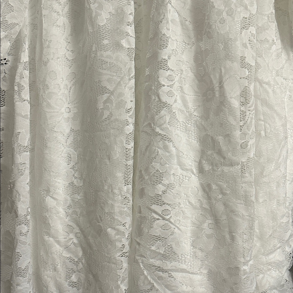 NIP Cicidudu White Lace Long Sleeve Dress Size 2XL - Picture 2 of 6